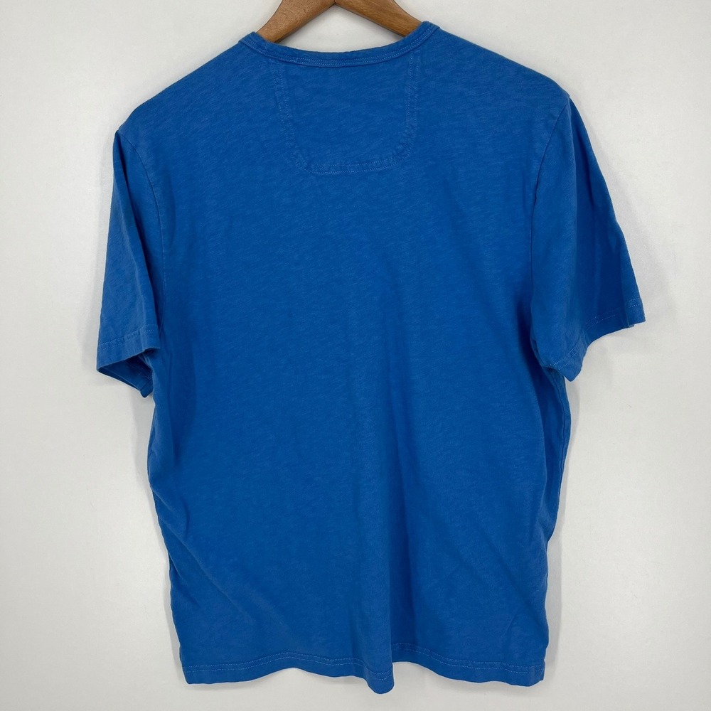 Tommy Bahama Mens Blue Slub Cotton Pocket T-Shirt Size M Marlin Logo Tee - Picture 2 of 14